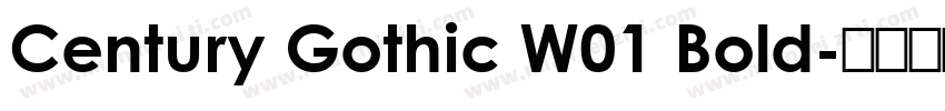 Century Gothic W01 Bold字体转换